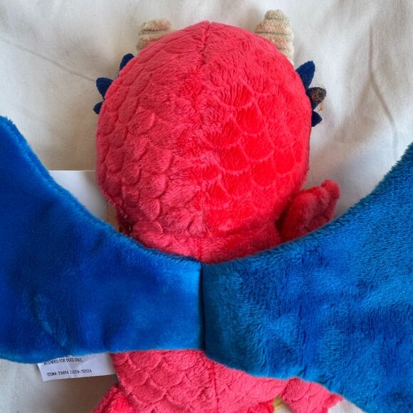 NWT Bark Box WETBEARD THE DRAGON Plush Dog Toy, Blue + Red, Large (50+ lbs) - Picture 12 of 15